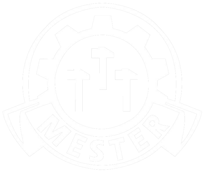 Mesterbedrift hvit logo